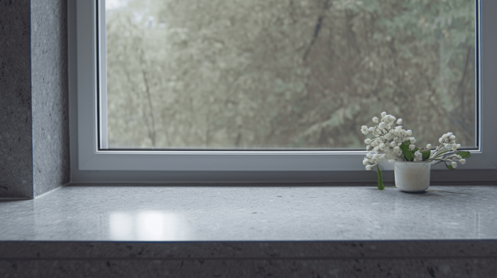 Подоконник из гранита Steel Grey (Стил Грей)